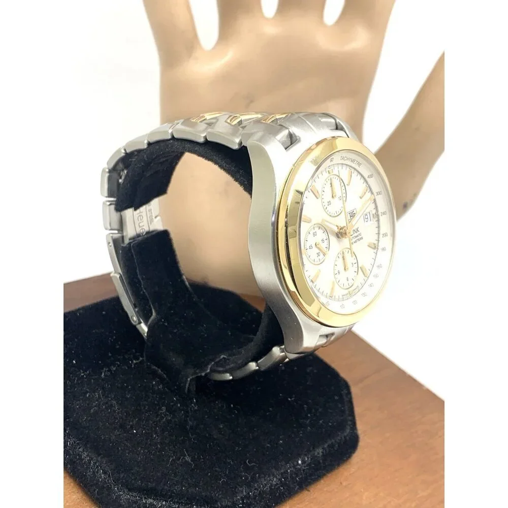 Tag Heuer Men's Watch CJF2150 Swiss Automatic Chronograph 18k Yellow Gold Steel
